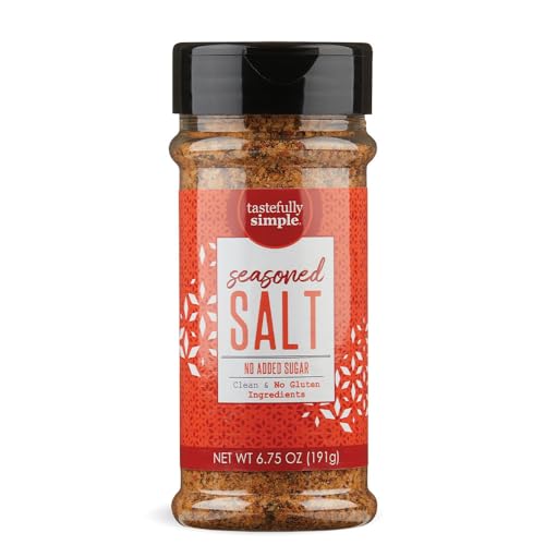 Tastefully Simple Seasoned Salt, 6.75 Ounce Pack of 3