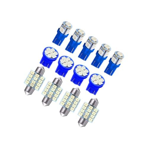 13Pcs Blue LED Light Bulb Kit Compatible for Chevrolet Truck Gauge Cluster & AC Control 1992-1999