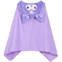 Anime Hooded Cape Cloak Wearable Blanket Hoodie Winter Warm Shawl Mantle Flannel Pajamas, Purple