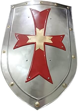 Medieval Heater Shield Templar Crusader Warrior Historical Role Play Shield