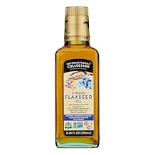 International Collection Virgin Flaxseed Oil, 8.45 fl oz (Pack of 1) | Expertly Sourced, Quality Oils | NonGMO Project Certified, No Artificial Flavors, Gluten Free, Vegan, Kosher & Halal Approved