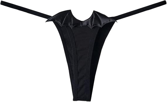 Cotton Thongs For Women Devil And Angel Wings Cute G-string Tangas Low Rise Sexy Underwear Lingerie