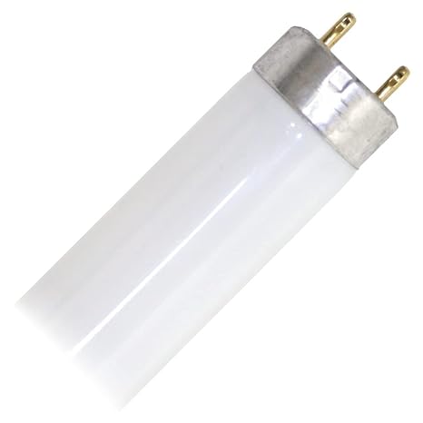 EiKO 15523 Model F15T8/WW Linear Fluorescent Tube, 15 Watts, Medium Bipin G13 Base, T-8 Bulb, 18.0"/457mm MOL, 1.0"/26mm MOD, 2.75 miligram Mercury Content, 845 Approx Initial Lumens, Pack of 1