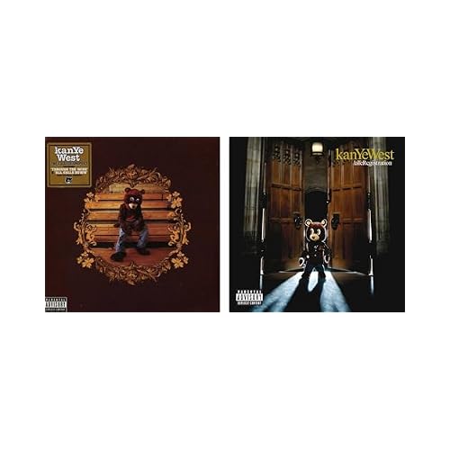 Kanye West Record Album Collection: The College Dropout and Late Registration