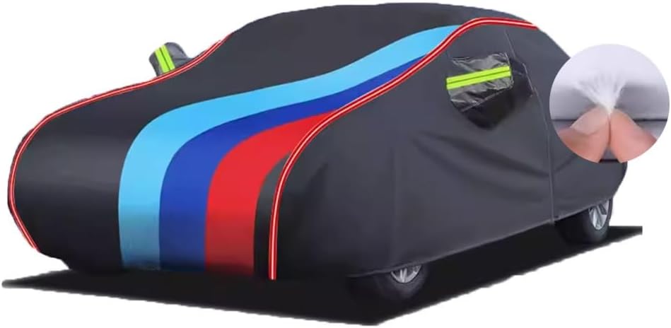 DUBOM Car Cover Waterproof for Chevrolet Corvette C3 C4 C5 C6 C7 C8, Waterproof Outdoor Car Covers Breathable Large Cover with Straps Zip Dustproof Windproof UV ProtectionBlack 2 Long,C6