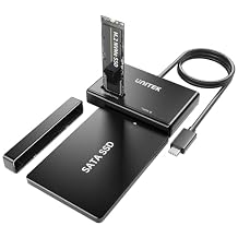 Unitek M.2 NVMe SSD Enclosure Adapter 10 Gbps Hard Drive Reader Tool Free Pcie NVMe Adapter External USB 3.2 M2 SATA Case Converter Supports M Key Any Sizes M.2 2.5" /3.5" SATA Solid State Drive