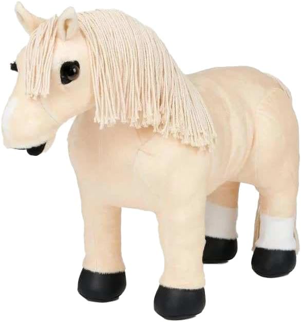 LeMieux Toy Pony Popcorn - Soft Palomino Coat - Includes Navy Branded Carry Rug - Suitable for Ages 3+