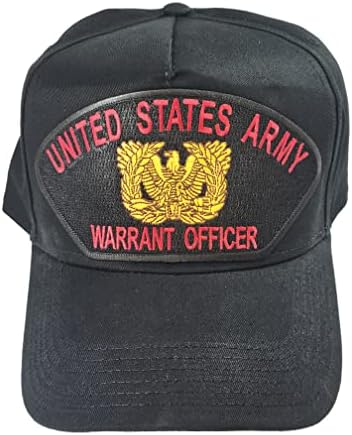 U.S. Army Warrant Officer WLogo HAT - Black - Veteran Owned Business
