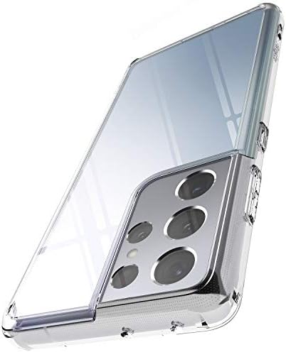Ringke Fusion for Samsung Galaxy S21 Ultra Case [Always Look Classy] UV Coating for Scratch & Discoloration Resistant, Shockproof Air Pockets - Clear