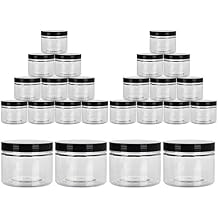 ABuff 18 Pack 10oz Empty Slime Containers, Large Plastic Slime Jars Clear Slime Storage Containers with Lids, Food-Grade Plastic
