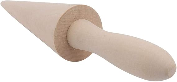 Ice Cream Cone Roller , Wood Cone Roller Pastry Waffle Pastry Cone Shaper Pizzelle Roller Dessert Cooking Decorating Baking Tools for Home Dessert Shop