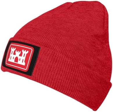 United States Army Corps of Engineers Logo Beanie Hat for Men Women Winter Warm Knit Cuffed Skull Cap