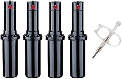 Hunter PGP-adj Rotor Sprinkler Heads - 4 Pack - Includes Adjustment Tool