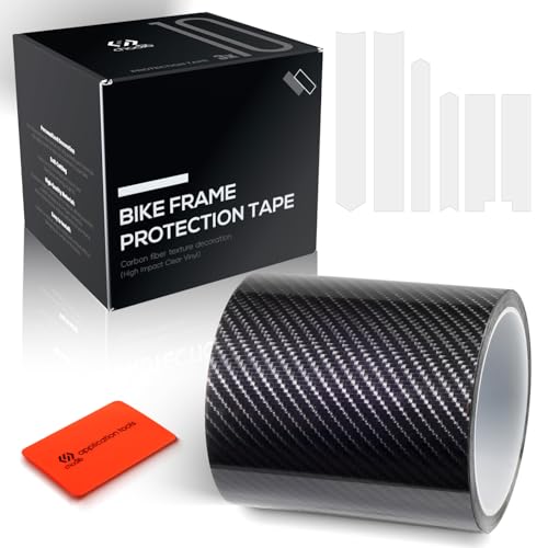 Chooee Bike Frame Protection Tape,High Viscosity Bicycle Frame Protector Stickers-3m4x118,Carbon Fiber Pattern MTBRoad Ride Wrap Frame Protector for TopDown Tube,Chains and Rest of The Frame.