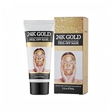 24K Gold Collagen Overnight Wrapping Face Mask Hydrating &amp; Firming Peel-Off Collagen Face Mask for Elasticity, Radiance &amp; Smooth Skin 2.12 fl.oz, Suitable for All Skin Types