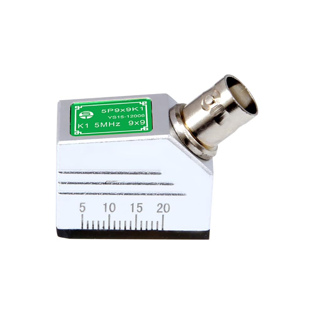 YUSHI Ultrasonic Flaw Detector Angle Beam ProbesTransducers 5 MHz Collection wDual CrystalElements for NDT Testing 5P9x9K1