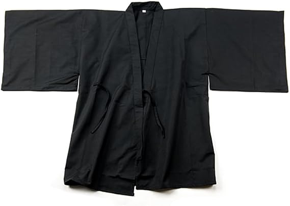 KG023 -IAIDO LARGE SLEEVE BLACK GI - Standard - black broad sleeves iaido gi - 70% polyester 30% cotton