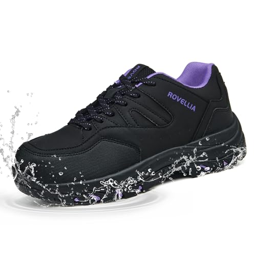 Waterproof Hiking Shoes Women Fashion Sneakers Tennis Walking Shoes Non-Slip Grip Ankle Support, Durable Comfort for Trekking, Trail Running, and Outdoor Adventures