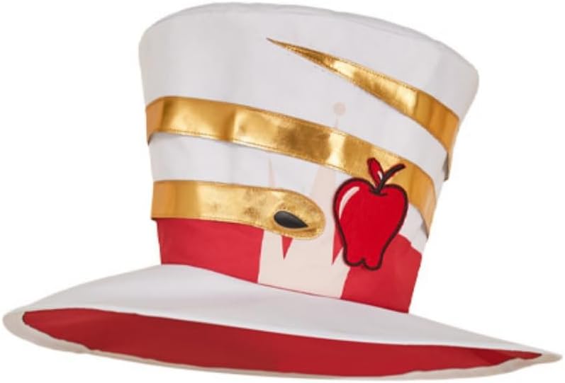Men Hazbin Lucifer Costume Hat Headwear Cosplay Hotel Demon Lucifer Costume White Hat Cap Prop for Adult