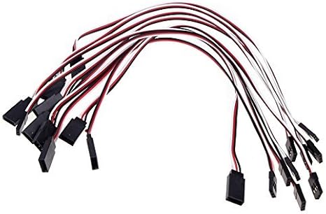 VIMVIP 15cm Male to Female Futaba Servo Extension Lead Wire Cable for KK MWC Eagle Control Board(Pack of 10pcs)