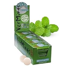 VerMints Organic Breath Mints Wintergreen - Real Long-Lasting Refreshment, Travel Size Tin - Non-GMO, Vegan, Nut Free, Gluten Free & Kosher Organic Candy Mints- .63oz/18g Tins (Pack of 12)