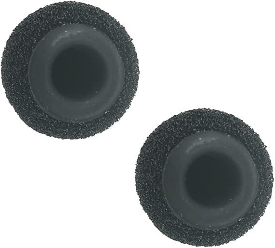 2pcs Foam Windscreen Covers/Pop Filter/Wind Shield with Silicone Holder Compatible for RODE Smartlav+ Lavalier Mic with Diameter of 4-5.0mm (Black)