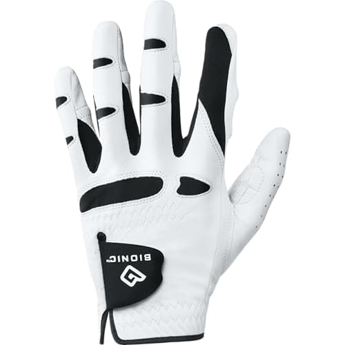 Bionic Mens Stablegrip 1.0 White Golf Glove