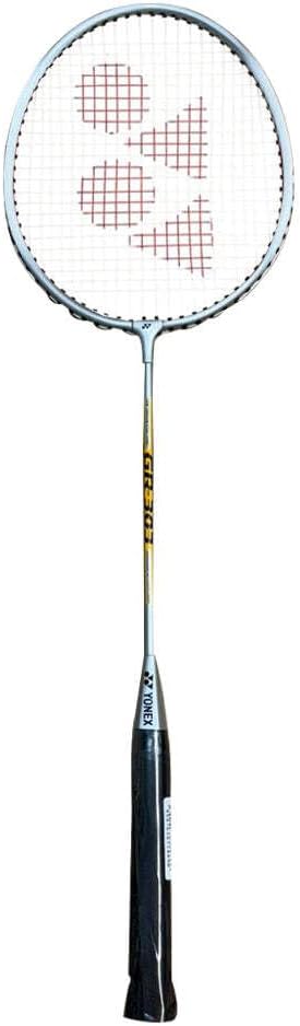 YONEXYONEX GR 303 Strung Aluminum Badminton Racquet with Half Cover (Silver)