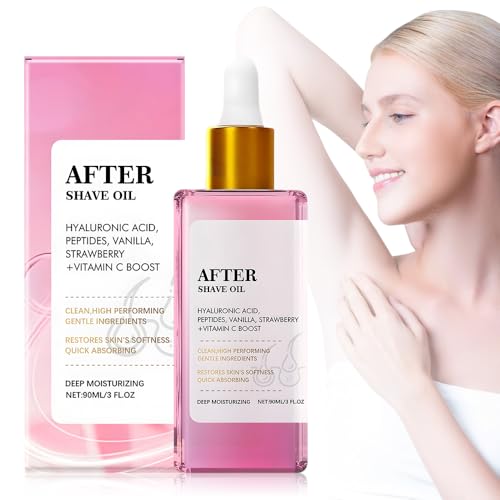 Eadwe After Shave Oil - Strawberry & Vanilla Scent, 2025 Upgrade Formula for Women Smooth Skin, Prevents Ingrown Hairs & Dryness, Soft Serve Hydration for All Skin Types 1