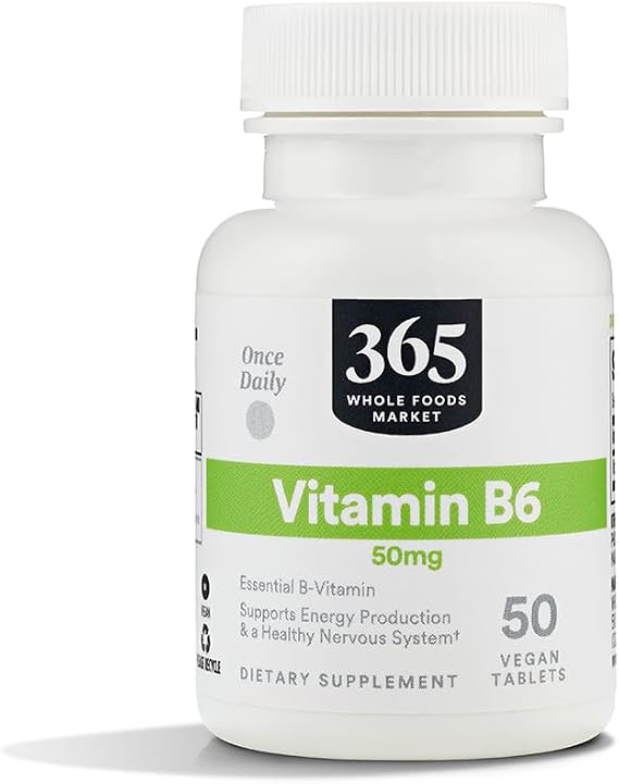 365 By Whole Foods Market, Vitamin B6 50Mg, 50 Count