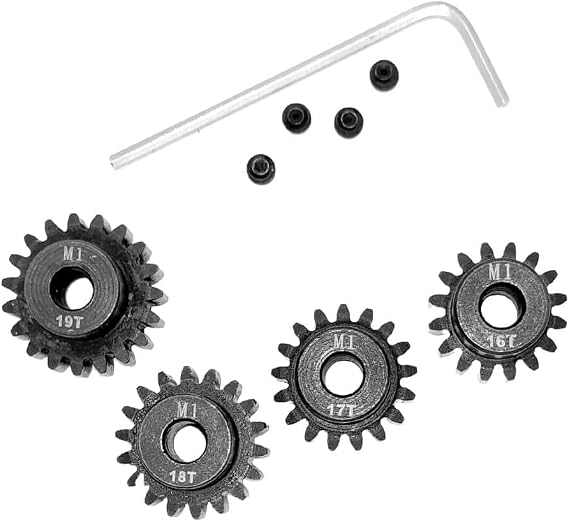 Mod 1 Pinion Gear 5mm 16T 17T 18T 19T Mod1 M1 Pinion Gear 5mm Shaft