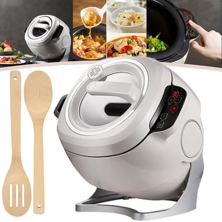 Cooking Pot Electric - Smart Automatic Cooking Machine for Fried Rice, Fried Noodles - Home and Commercial Use