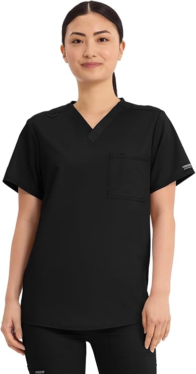 Cherokee Revolution Scrub Top for Women & Men V-Neck Medical Shirt