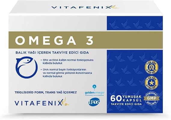 Omega 3 Fish Oil High DHA & EPA – Triglyceride Form, 1000mg – IFOS Certified, Food Supplement, Fish Oil Capsule for Adults