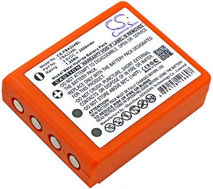 Crane Remote Control Replacement Battery for HBC Radiomatic Quadrix, Keynote, Patrol D, Micron 4, Micron 5, Micron 6, Micron 7, Linus 4, Vector Pro PN BA223000, BA223030, FUB6 2000mAh