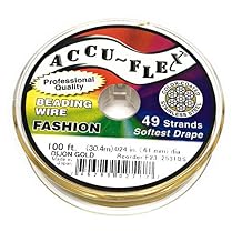 Gold Beading Wire .024 Inch 49 Strand 100 Feet