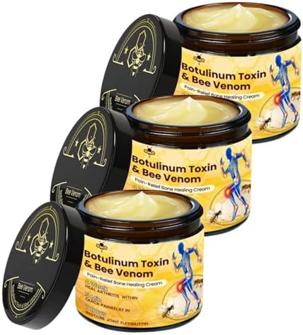 Botulinum Toxin & Bee Venom Cream, Bee Venom Cream, Pain-Relief Bone Healing, All in One (3pcs)