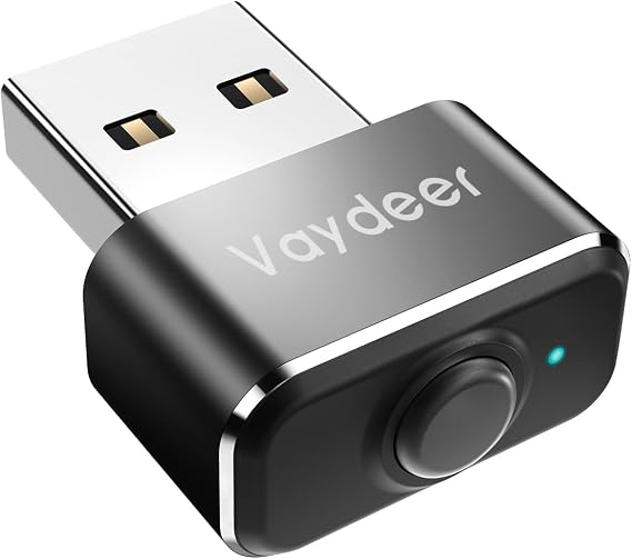Vaydeer Mouse Jiggler USB Mouse Mover Black
