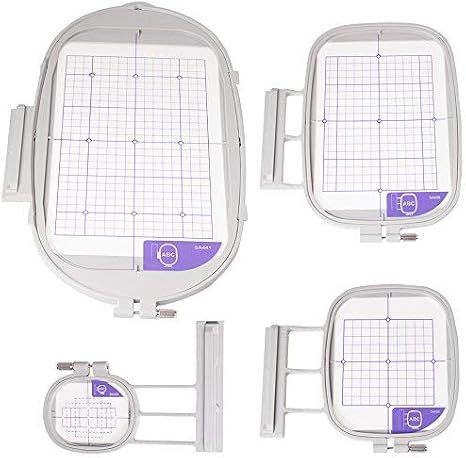 YICBOR Embroidery Machine Hoop 4 in 1 Set (SA437 SA438 SA439 SA441) fit for Brother Sewing Machine Innov-is 1500 1500D 2200 2200D 2500D 2800D 5000D DreamMaker VE2200 VM2600D+(4 in 1)