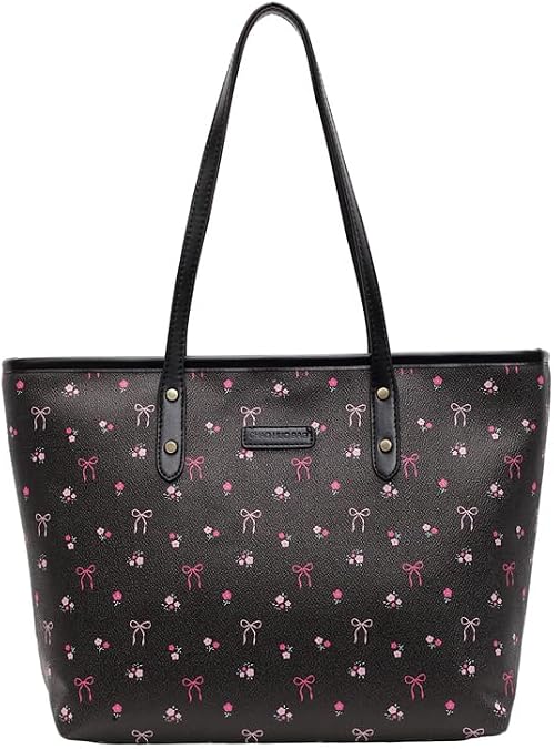 GSenhui Tote Bags for Women PU Leather Cute Cherry Tote Bag Small Handbag, Pink