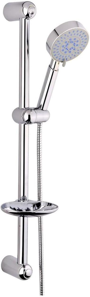 FEYZA YAPI Sliding Shower Set 5 Stage Shower Head Set guaranteed Fall Resistant, Water Saving, Anti-Lime System, Shower Head, Chrome
