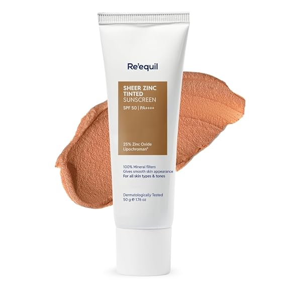 RE' EQUIL Tinted Sunscreen SPF 50 PA+++ 50g