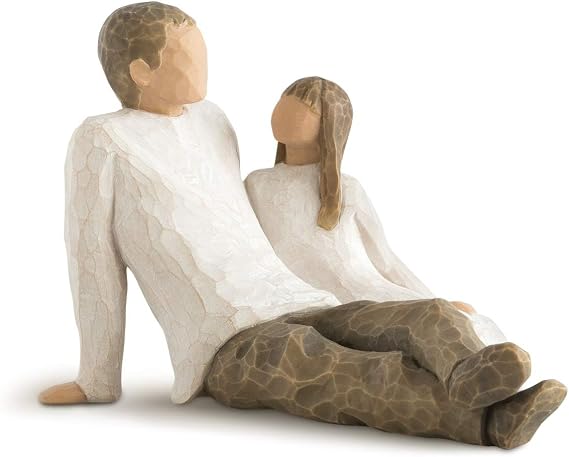 Willow Tree Father and Daughter, Sculpted Hand-Painted Figure