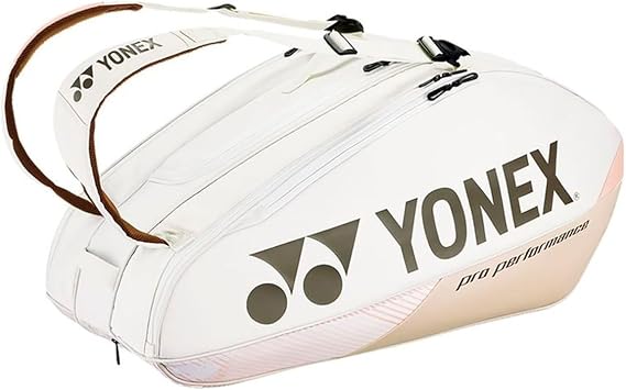 Yonex Pro Racquet Bag 6, Multi-Compartment 6-Racket Tennis Gear Travel Pack, Backpack Carry Straps/Grab Handle (BAG92426)