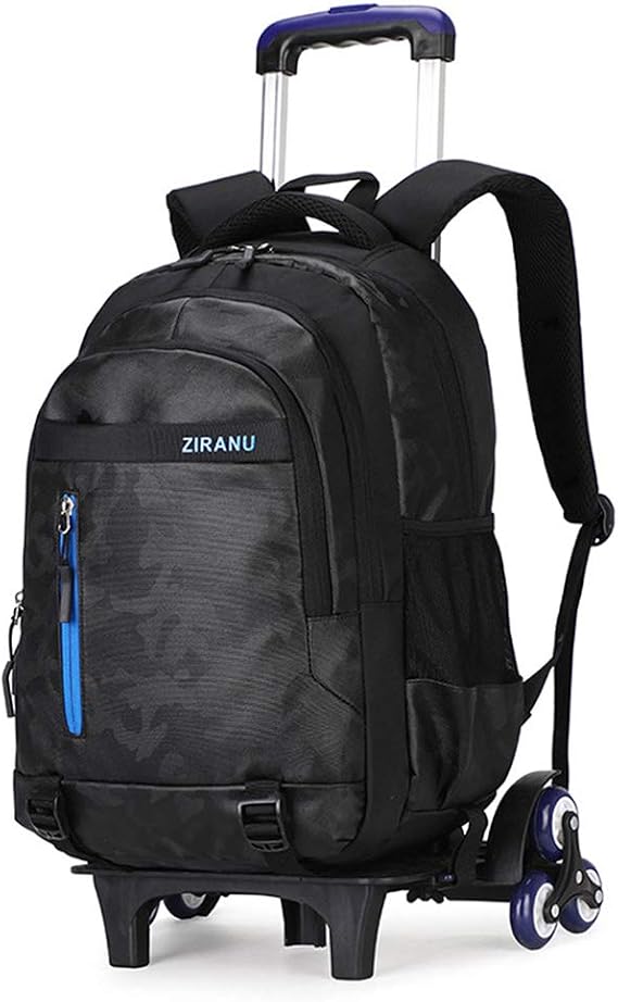 Trolley School Bag with Wheeled, Rolling School Backpack for Kids Students Children's Boys Girls (6 Wheels),C