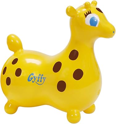Ledraplastic Gyffy The Giraffe Hop & Ride On, Yellow