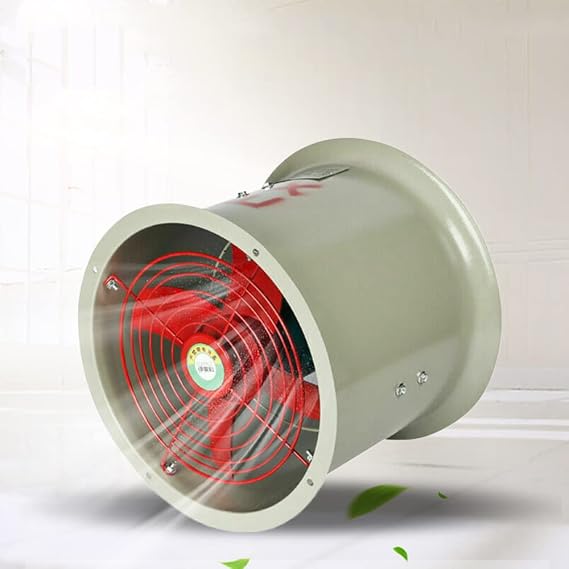 Explosion Proof Fan 12'' Utility Blower Fan 180W 1342 CFM High Velocity Ventilator Fume Extractor Portable Ventilation Fan Blower High Rotation Exhaust 1450 RPM
