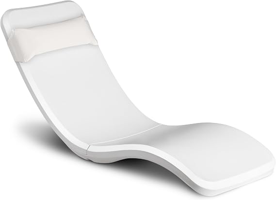 Coast Modern in Pool Lounge Chair - Waterproof & Weighted Chaise Lounger - Outdoor Pool Furniture for Patio or in Baja Shelf