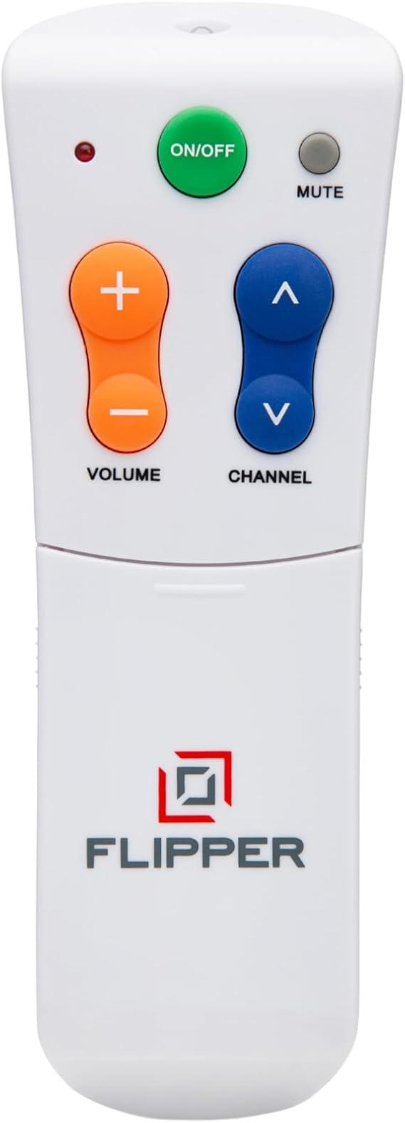 Flipper Big Button Universal TV Remote for Seniors, Dementia - TVs and Cable Set Top Boxes (STBs) - Favorites, IR (infrared) Devices Like Sky, Virgin, Samsung, LG, Vizio, [Does not Work Streaming]