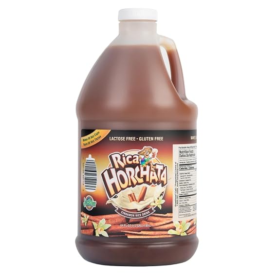 Rica Horchata Drink Mix - 64 Fluid Ounce Concentrate - Makes 3.5 Gallons - Aguas Frescas